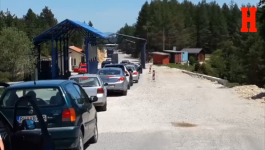 GRANIČNI PRELAZ "RANČE": Kilometarska kolona vozila iz pravca Crne Gore