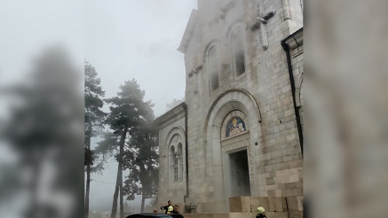 Požar u Sabornom hramu Svetog Vasilija Ostroskog u Nikšiću