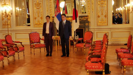 Predsednica Vlade Srbije Ana Brnabić sa premijerom Japana