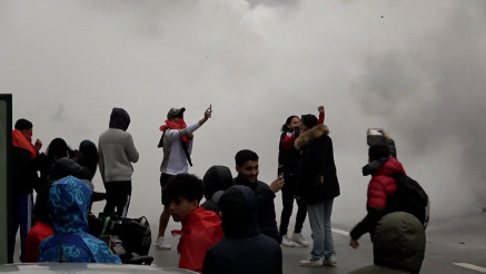 HAOS U BELGIJI: Snimci nereda u Briselu posle pobede Maroka nad Belgijom u Kataru
