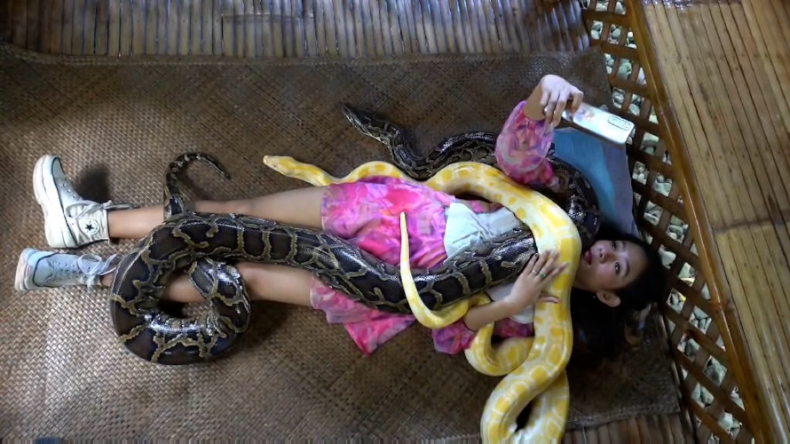 NIJE ZA SVAKOG: Pogledajte kako izgleda masaža sa zmijama na Filipinima