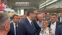Dolazak predsednika Vučića na Međunarodni sajam privrede u Mostaru