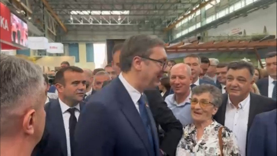 Dolazak predsednika Vučića na Medjunarodni sajam privrede u Mostaru
