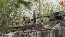 RUSKI TENK NA DELU: Posada T-90M izvodi borbeni zadatak u pravcu Avdejevke