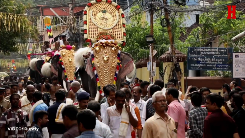 FESTIVAL U INDIJI: Ukrašeni slonovi pridružuju se hiljadama Hindusa
