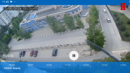 PROJEKTIL RUŠI ZGRADU: Pogledajte šta su snimile sigurnosne kamere u Belgorodu
