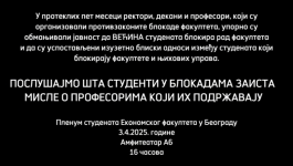 Čime su rektor, dekani i profesori ucenili studente koji blokiraju fakultete?
