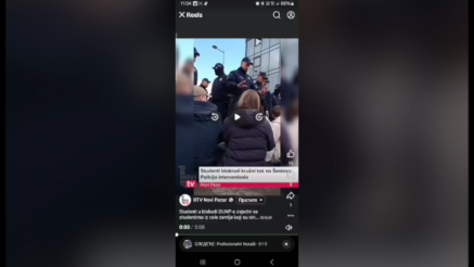POLICAJAC LEPO MOLI BLOKADERE: ''Mi smo vama sinoć organizovali da sigurno i bezbedno dođete''